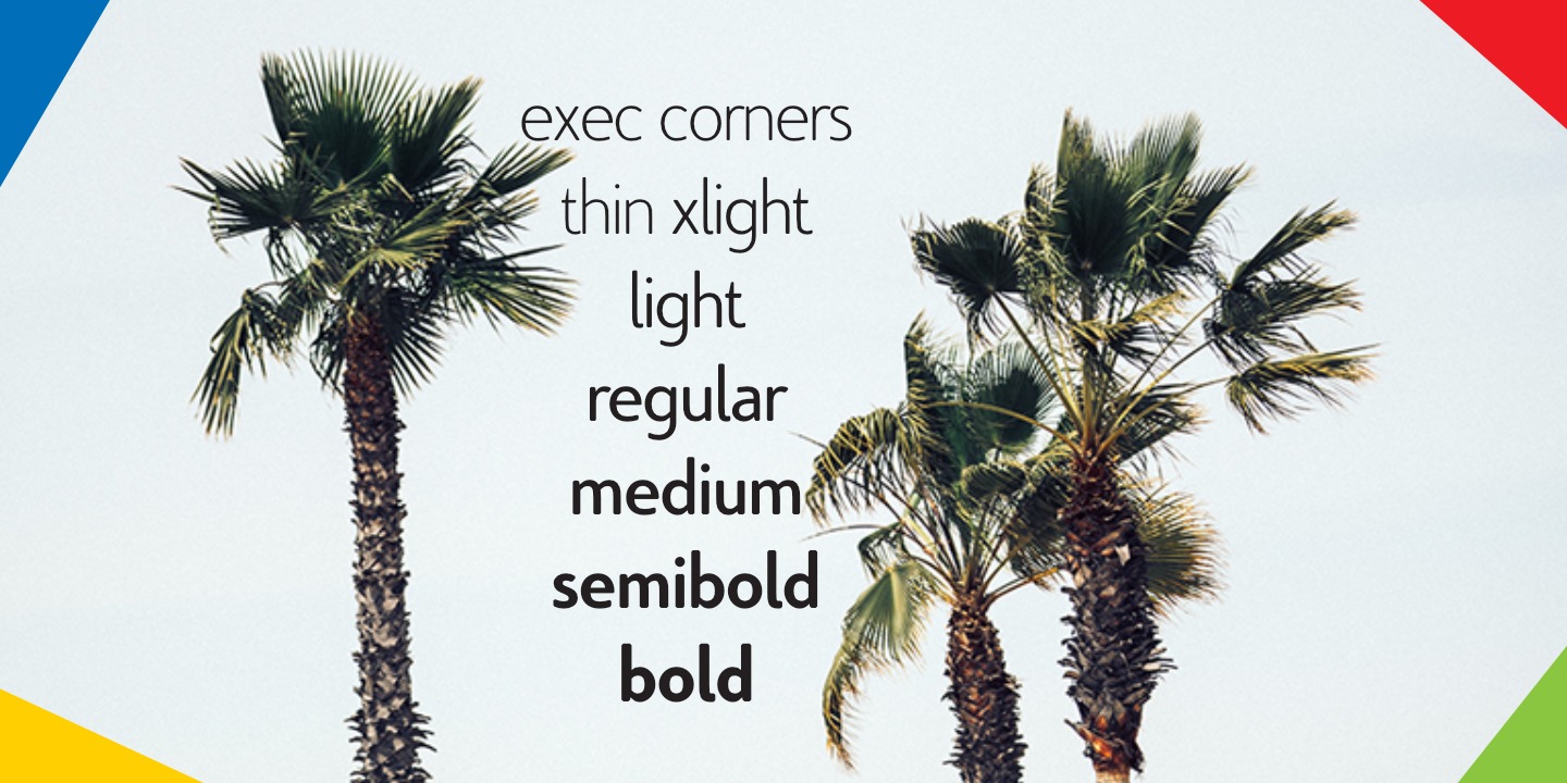 Example font Exec Corners #4
